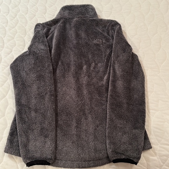 The North Face Women’s Osito Faux Fur Mock Neck Jacket Charcoal Gray Size Small - Picture 10 of 16